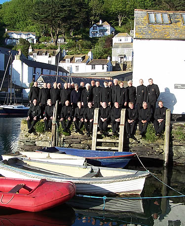 Polperro Fishermen's Choir by the harbour in Polperro 
