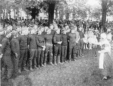 Polperro Fishermen's Choir Drake's Centenary Plymouth Hoe 1933