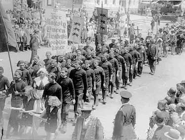 Polperro Fishermen's Choir Drake's Centenary Plymouth Hoe 1933
