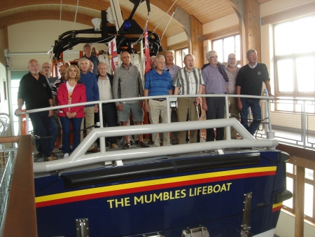Singing on The Mumbles lifeboat near Swansea