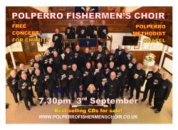FREE CONCERT IN POLPERRO CHAPEL